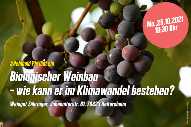 „Biologischer Weinbau – wie kann er im Klimawandel bestehen?“