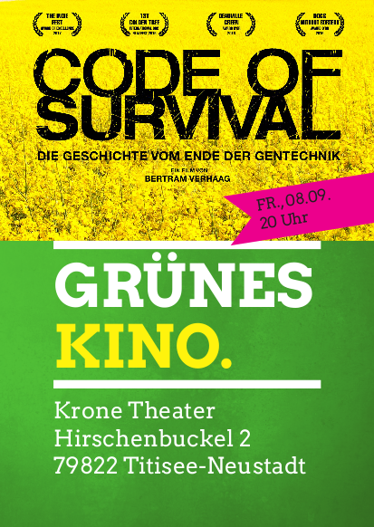 Grünes Kino: „Code of Survival“