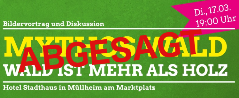 Abgesagt: Bildervortrag und Diskussion: Mythos Wald