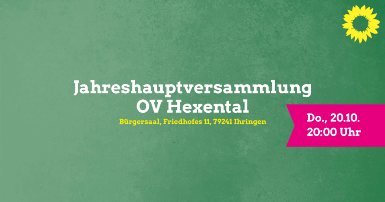 Jahreshauptversammlung OV Hexental