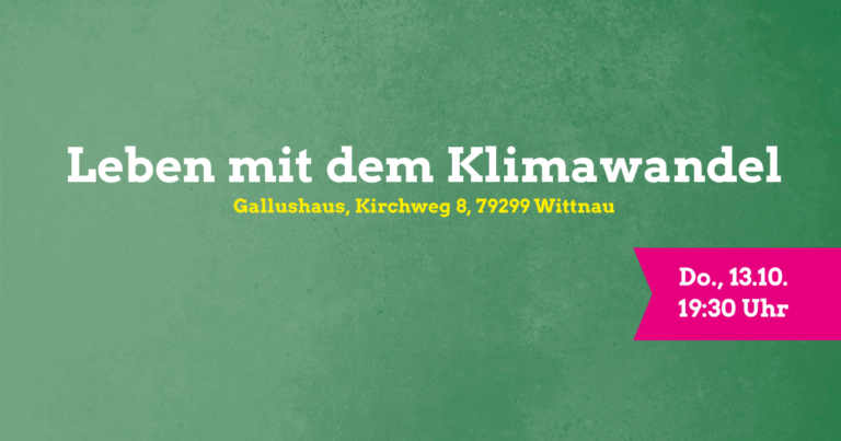 Vortrag: Leben mit dem Klimawandel im Hexental