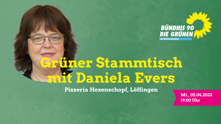 Grüner Stammtisch mit Daniela Evers