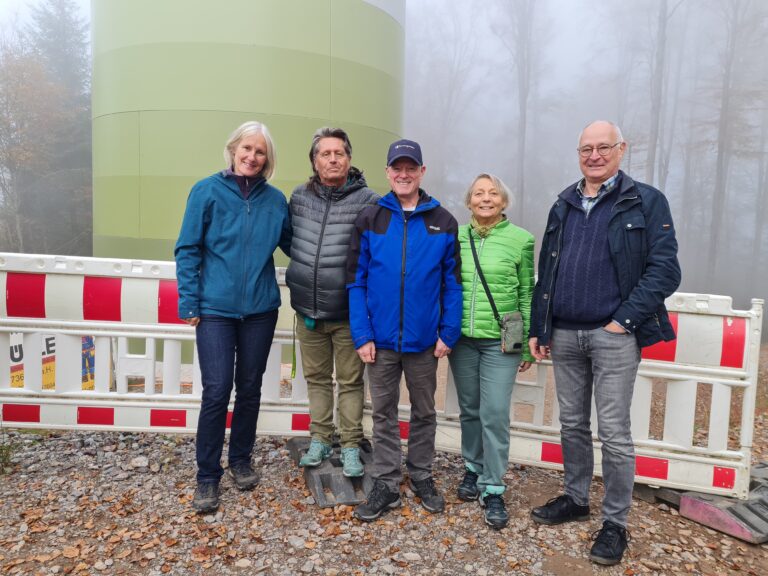 Besichtigung der Windkraftanlage Schillingerberg