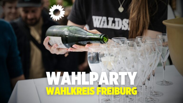 Wahlparty für den Wahlkreis Freiburg