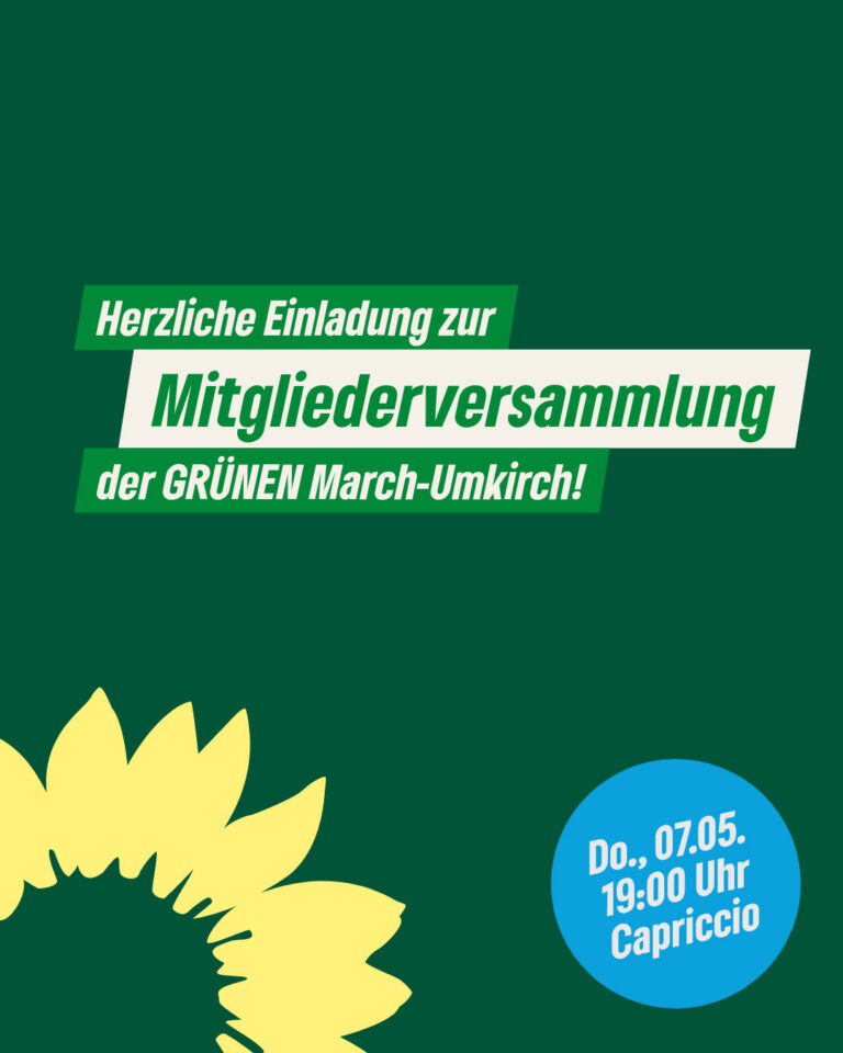 Mitgliederversammlung GRÜNE March-Umkirch