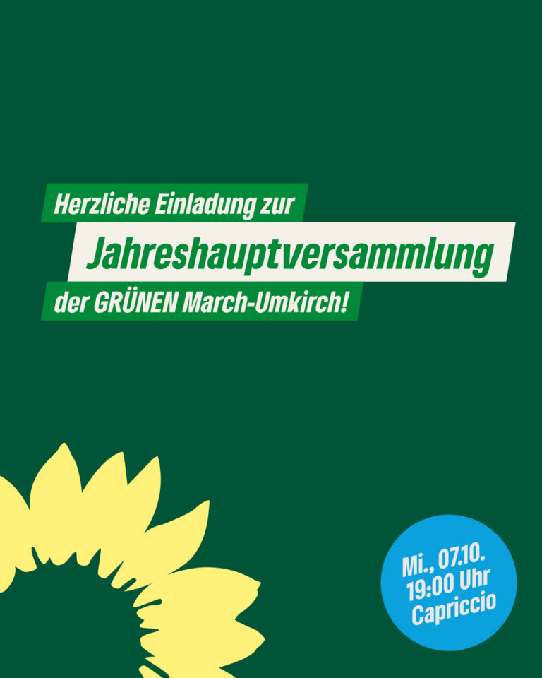 Save-The-Date: Jahreshauptversammlung GRÜNE March-Umkirch