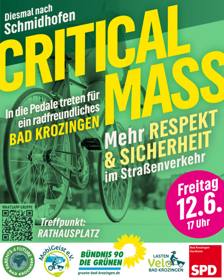 Critical Mass in Bad Krozingen – Auftakt zum Stadtradeln