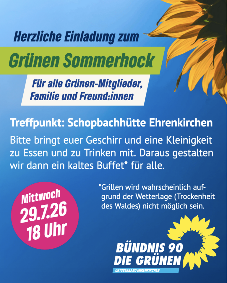 Sommerhock der Grünen Ehrenkirchen