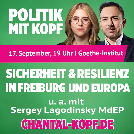 Politik mit Kopf: Sicherheit und Resilienz – in Freiburg und Europa